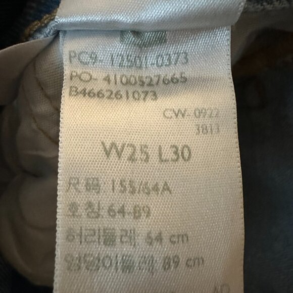 Levi’s 501 Original Button Fly Jeans Light Wash High Rise [Size W25 L30] - Picture 6 of 6